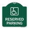 Signmission Reserved Parking Handicapped Blue, Green & White Aluminum Sign, 18" x 18", GW-1818-23158 A-DES-GW-1818-23158 - alternate 1